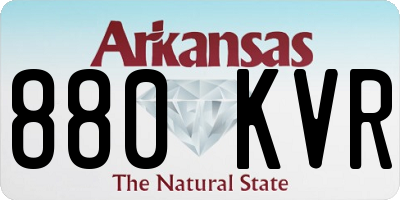 AR license plate 880KVR