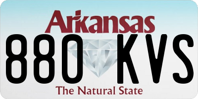 AR license plate 880KVS