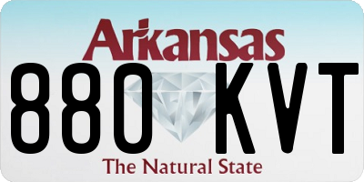 AR license plate 880KVT