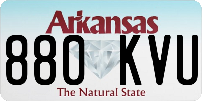 AR license plate 880KVU