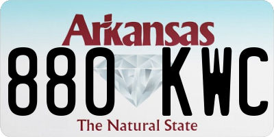 AR license plate 880KWC