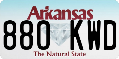 AR license plate 880KWD