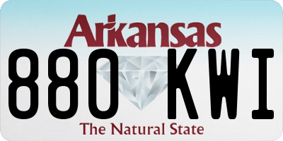 AR license plate 880KWI
