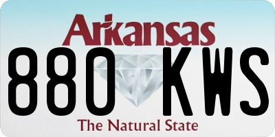 AR license plate 880KWS