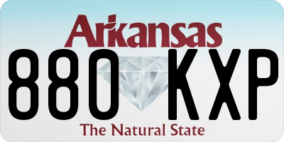 AR license plate 880KXP