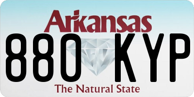 AR license plate 880KYP