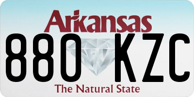 AR license plate 880KZC