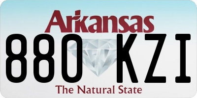 AR license plate 880KZI