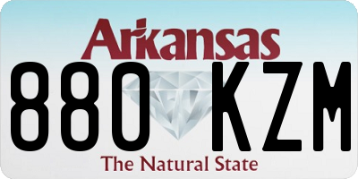 AR license plate 880KZM