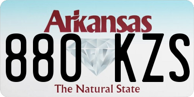 AR license plate 880KZS