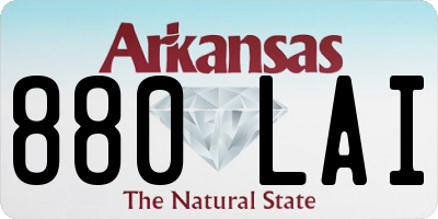 AR license plate 880LAI