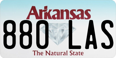 AR license plate 880LAS