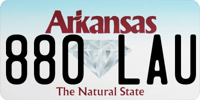 AR license plate 880LAU