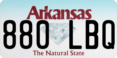 AR license plate 880LBQ