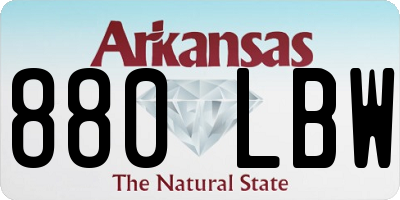 AR license plate 880LBW