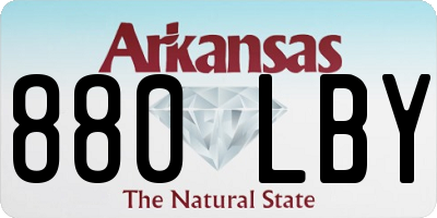 AR license plate 880LBY