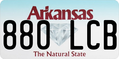 AR license plate 880LCB