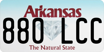 AR license plate 880LCC