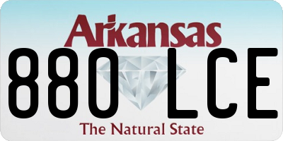 AR license plate 880LCE
