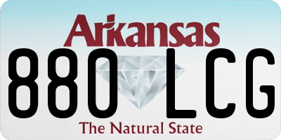 AR license plate 880LCG