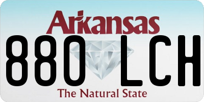 AR license plate 880LCH
