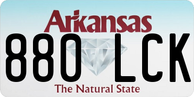 AR license plate 880LCK