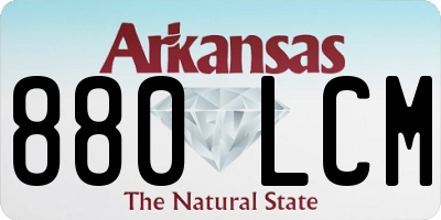 AR license plate 880LCM