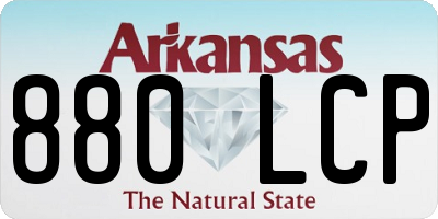 AR license plate 880LCP