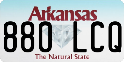 AR license plate 880LCQ
