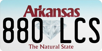 AR license plate 880LCS