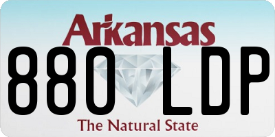 AR license plate 880LDP