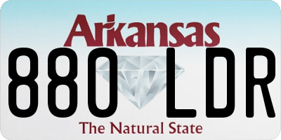 AR license plate 880LDR