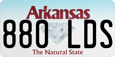 AR license plate 880LDS
