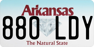 AR license plate 880LDY