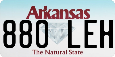 AR license plate 880LEH