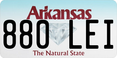 AR license plate 880LEI