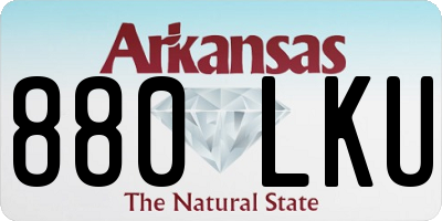 AR license plate 880LKU