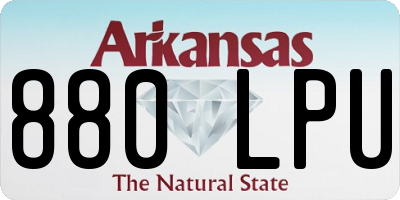 AR license plate 880LPU