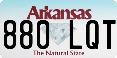 AR license plate 880LQT