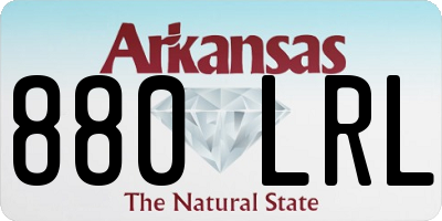 AR license plate 880LRL