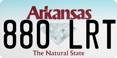 AR license plate 880LRT