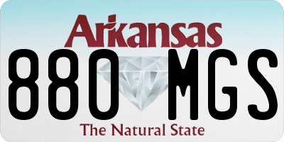 AR license plate 880MGS