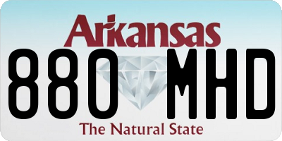 AR license plate 880MHD