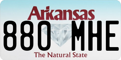 AR license plate 880MHE