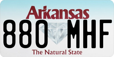 AR license plate 880MHF