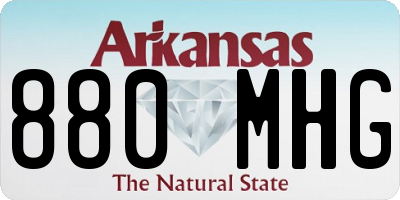 AR license plate 880MHG