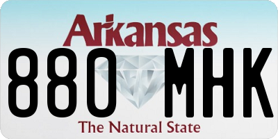 AR license plate 880MHK