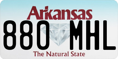 AR license plate 880MHL