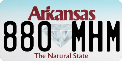 AR license plate 880MHM