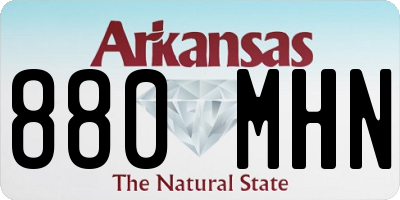 AR license plate 880MHN
